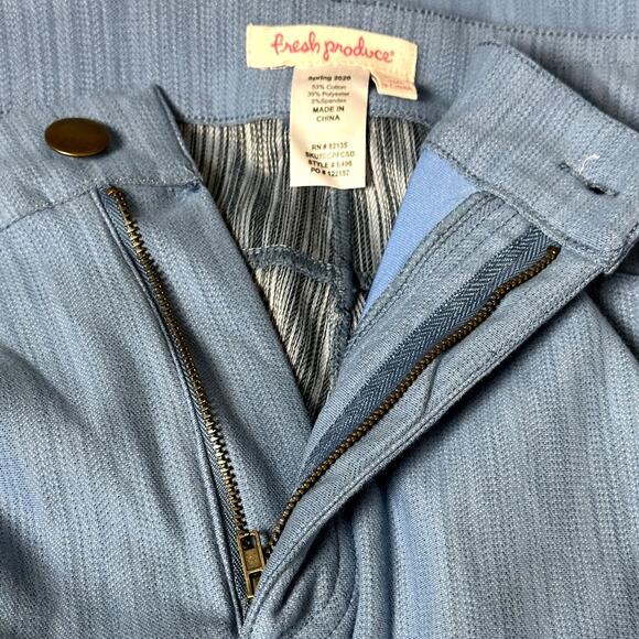 Fresh Produce NWT Fresh Fit Riviera Women Plus Size 2X Cropped Capri Blue Costal - Picture 10 of 11